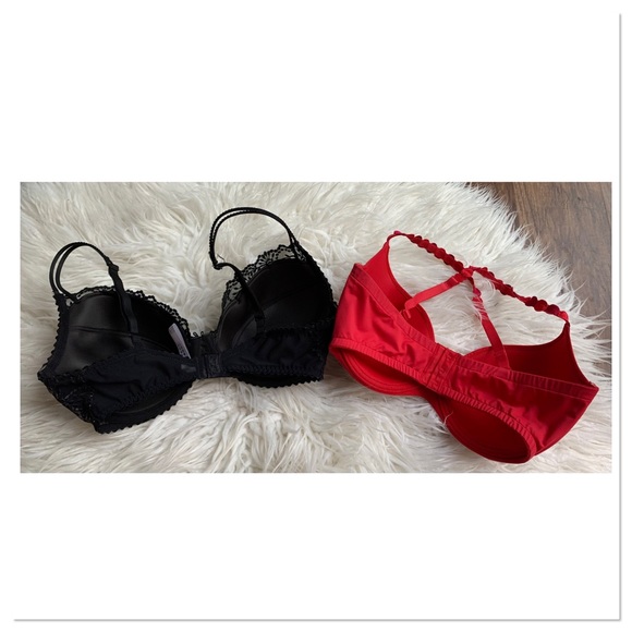 Marie Jo L’Aventure Bra Bundle Underwire Cup Red Black Size 34DDD - Picture 11 of 16